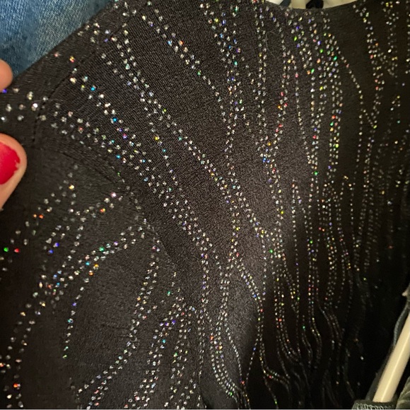 vintage sparkling print top - Picture 5 of 6